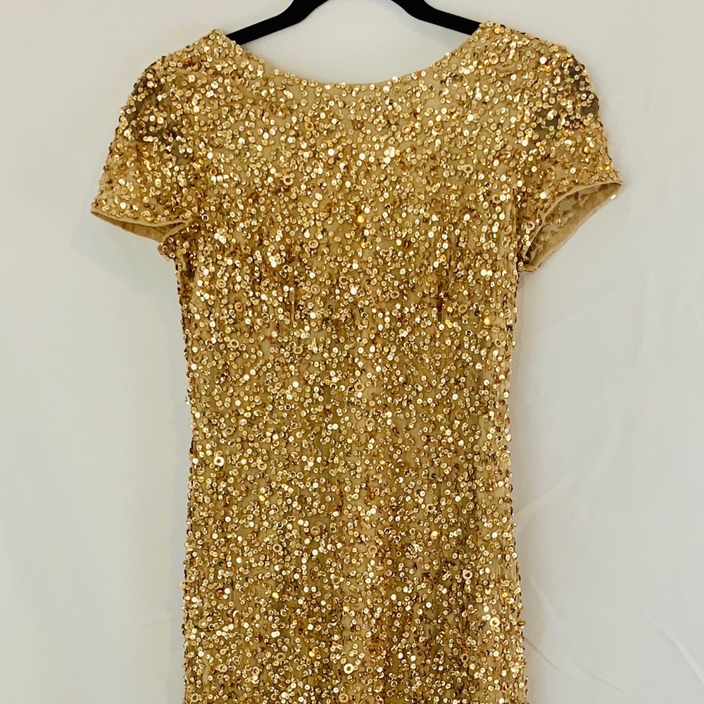 Gold floor length gown
